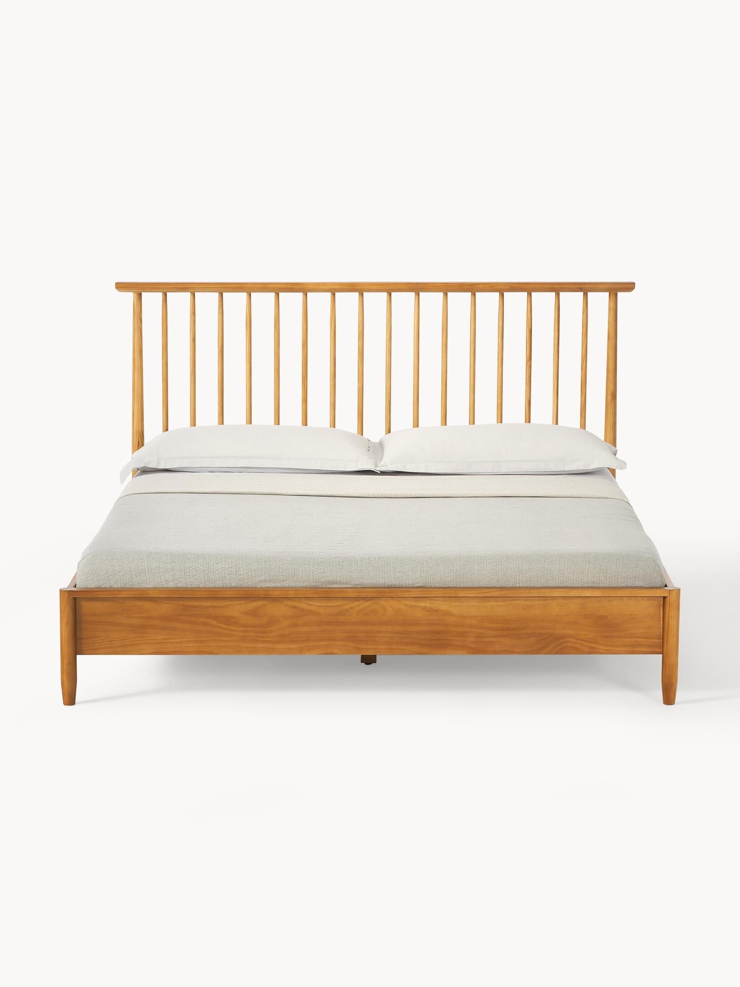 Windsor Wooden Bedstead with Pine Headboard
