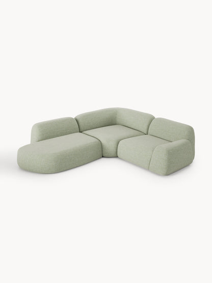 Wolke Bouclé Modular Corner Sofa (4-Seater) with Chaise Longue