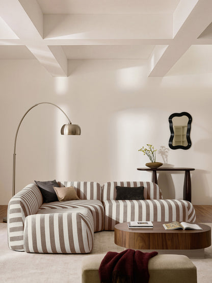 Wolke Chaise Section, Striped