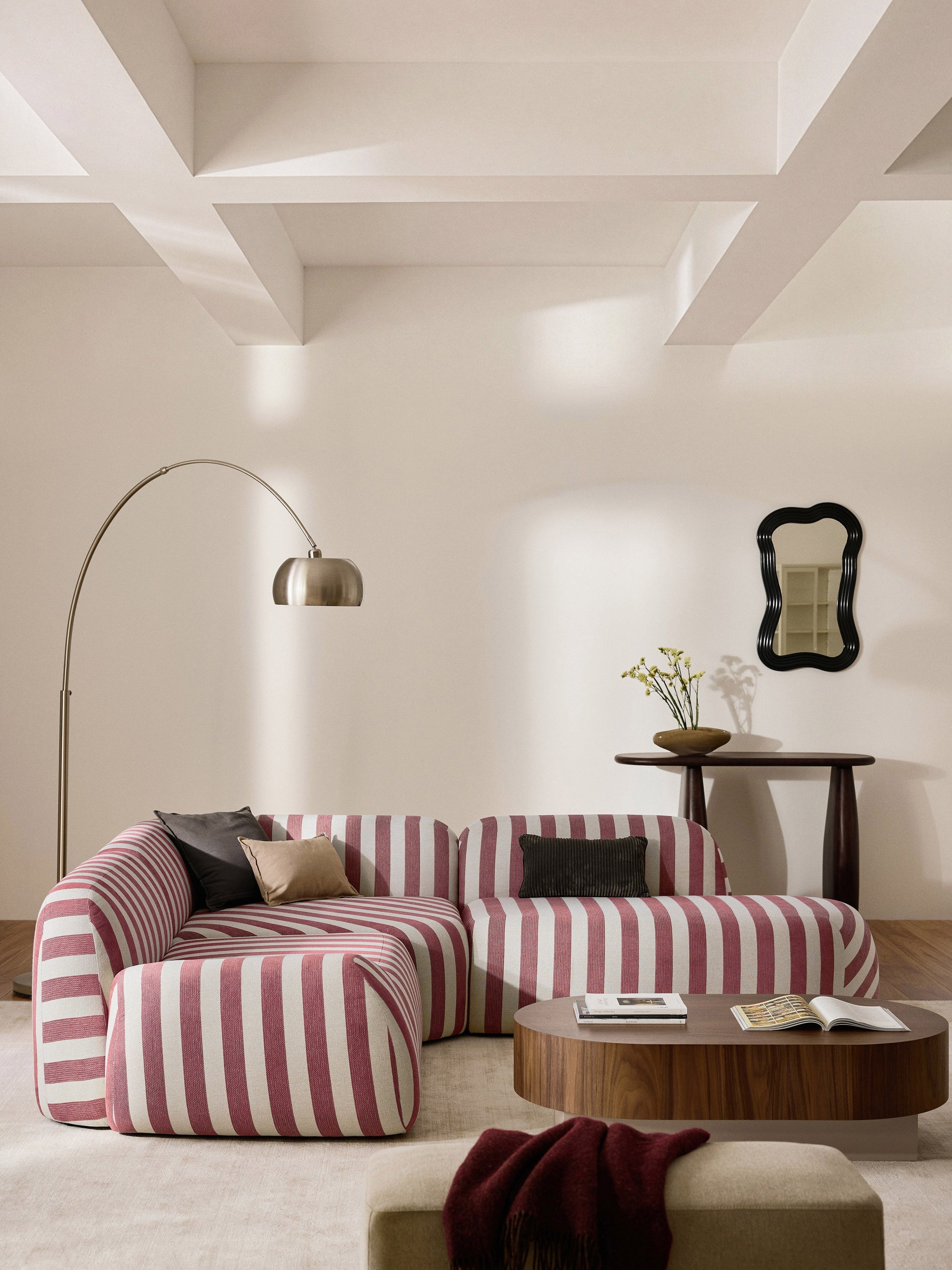 Wolke Chaise Section, Striped