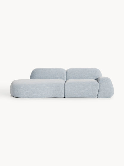 Wolke Modular Bouclé Chaise, 3-Seater
