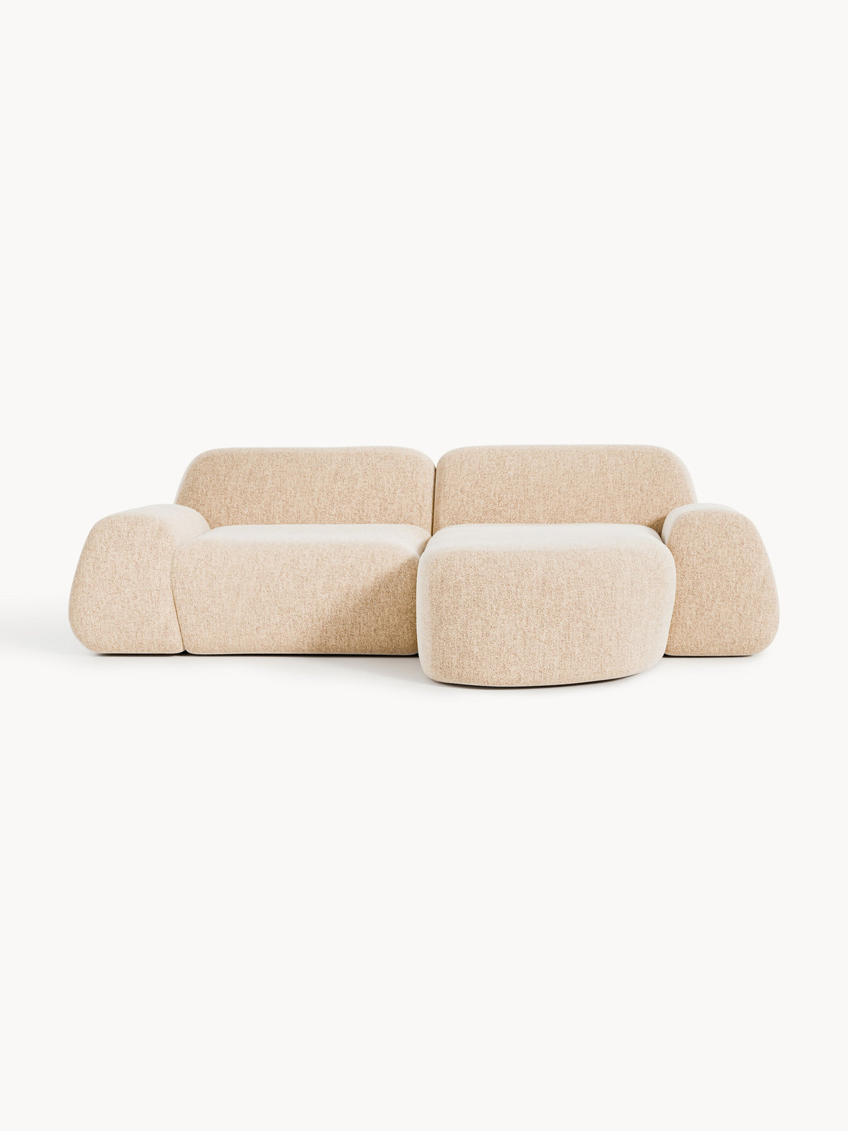 Wolke Modular Bouclé Corner Settee (3-Seater)