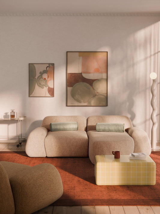 Wolke Modular Bouclé Corner Settee (3-Seater)