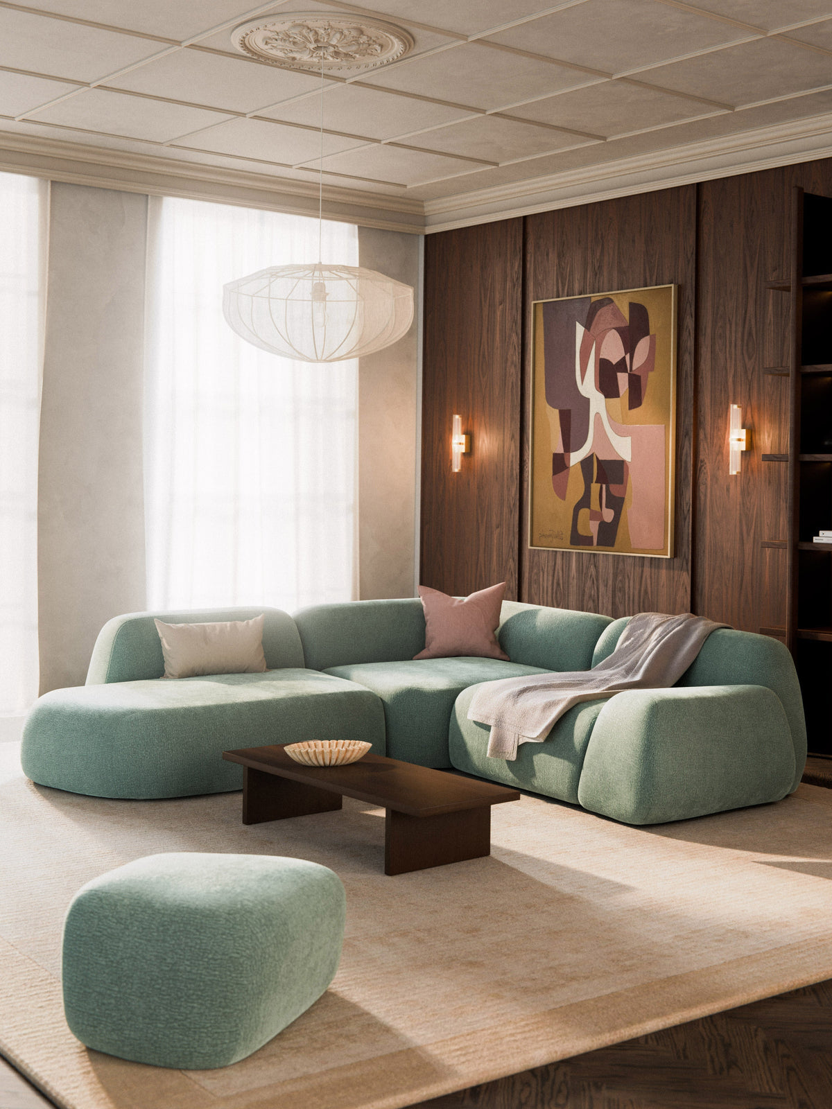 Wolke Modular Corner Sofa (4-Seater) and Chaise Longue