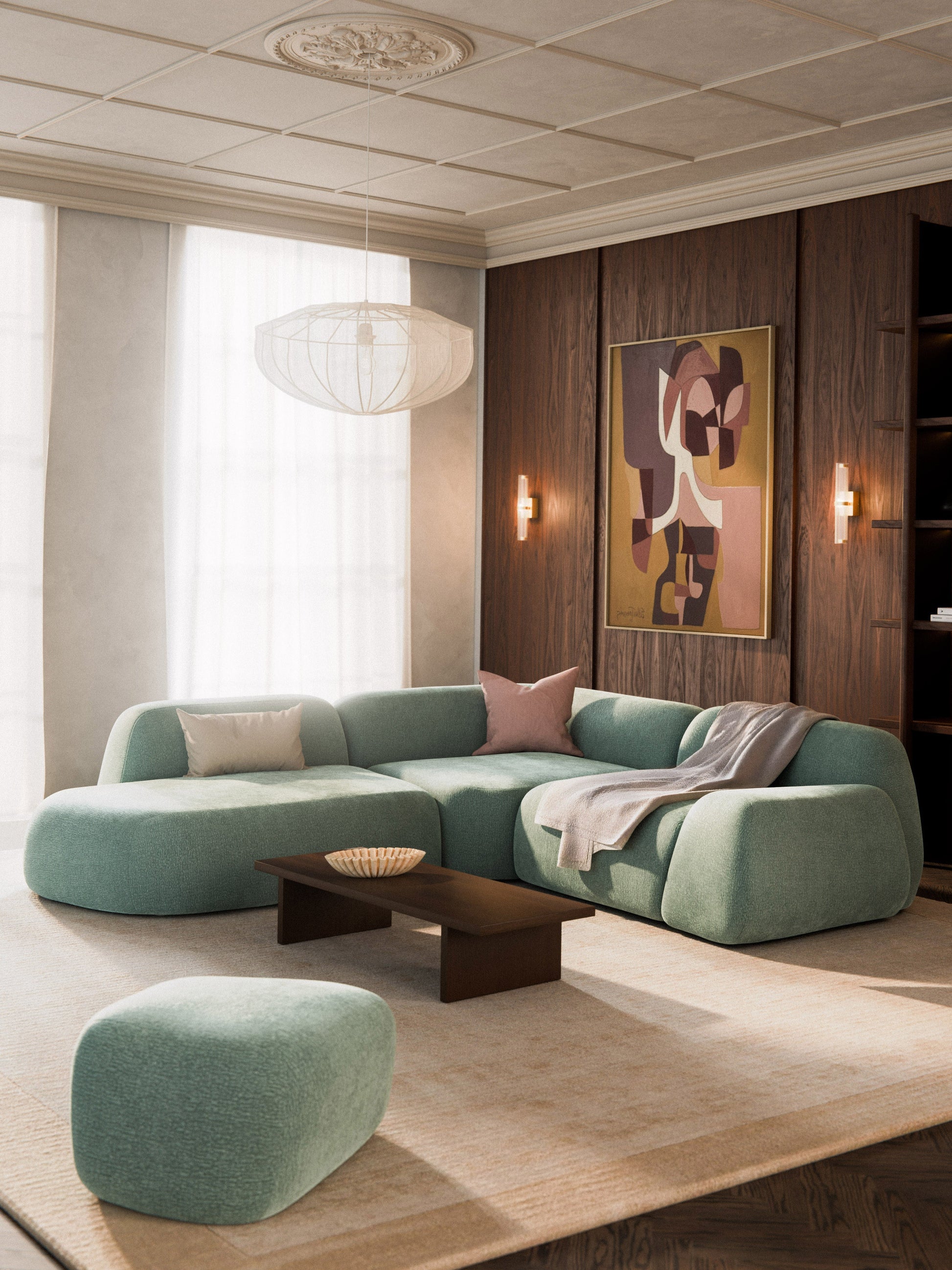Wolke Modular Corner Sofa (4-Seater) and Chaise Longue