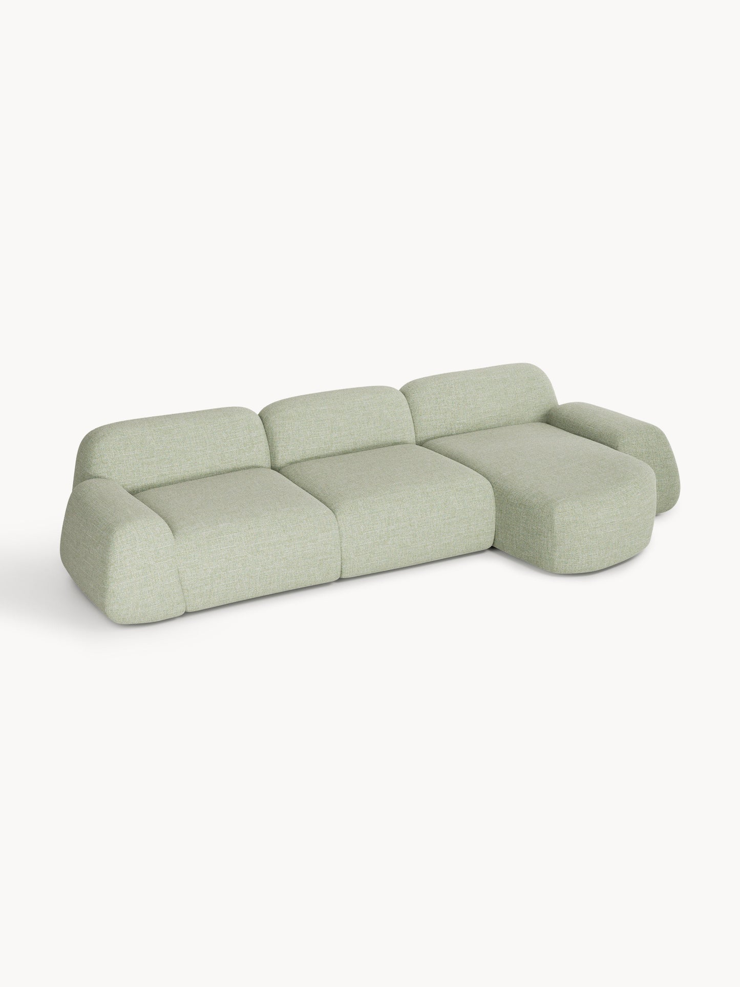 Wolke Modular Corner Sofa in Bouclé (4-Seater)