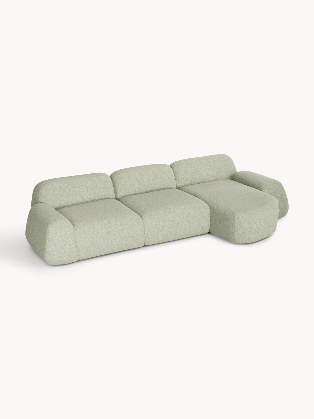 Wolke Modular Corner Sofa in Bouclé (4-Seater)