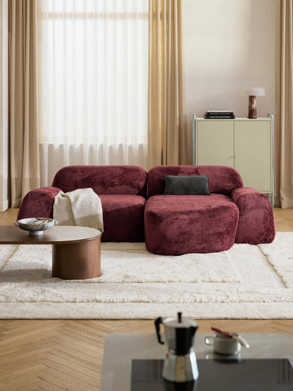 Wolke Modular Teddy Bouclé Corner Settee (3-Seater)