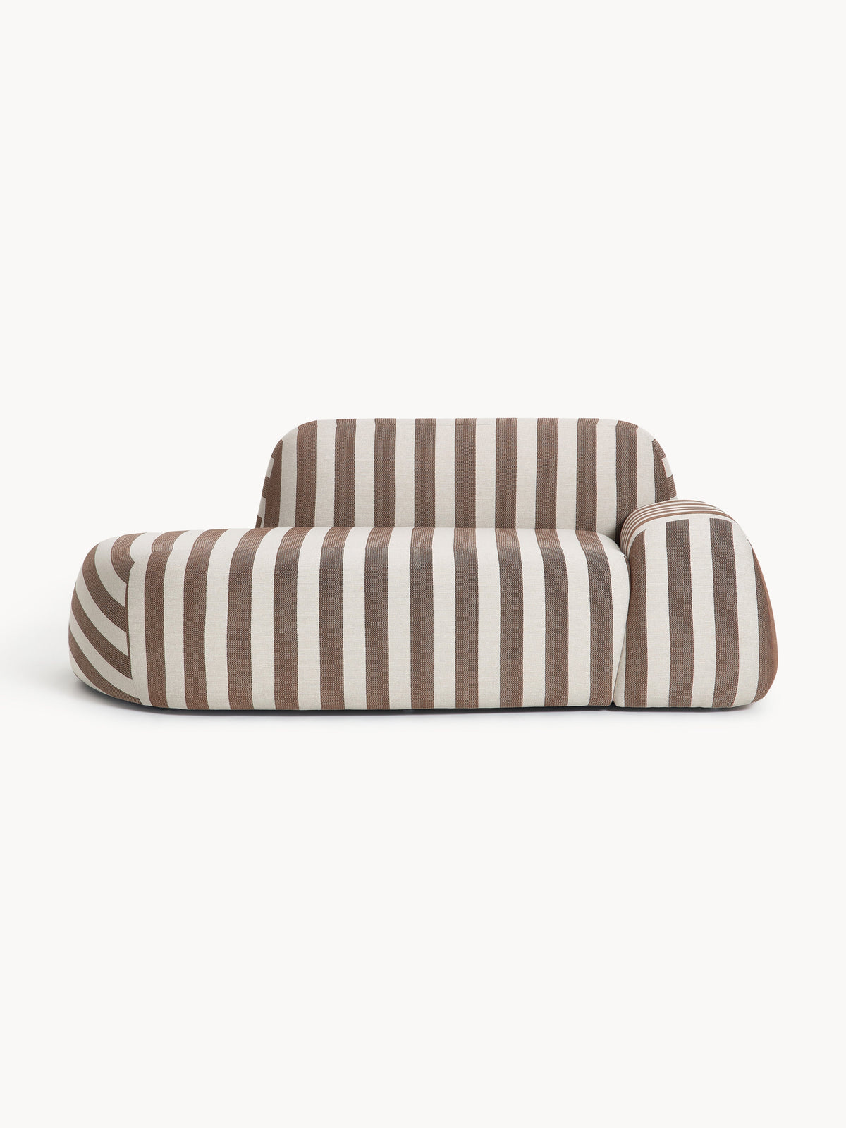 Wolke Striped Sofa (2-Seater) and Chaise Longue