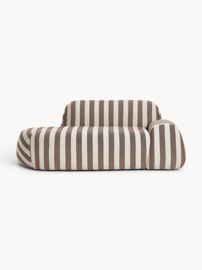 Wolke Striped Sofa (2-Seater) and Chaise Longue