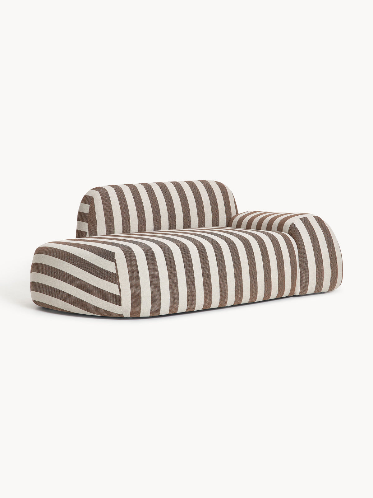 Wolke Striped Sofa (2-Seater) and Chaise Longue