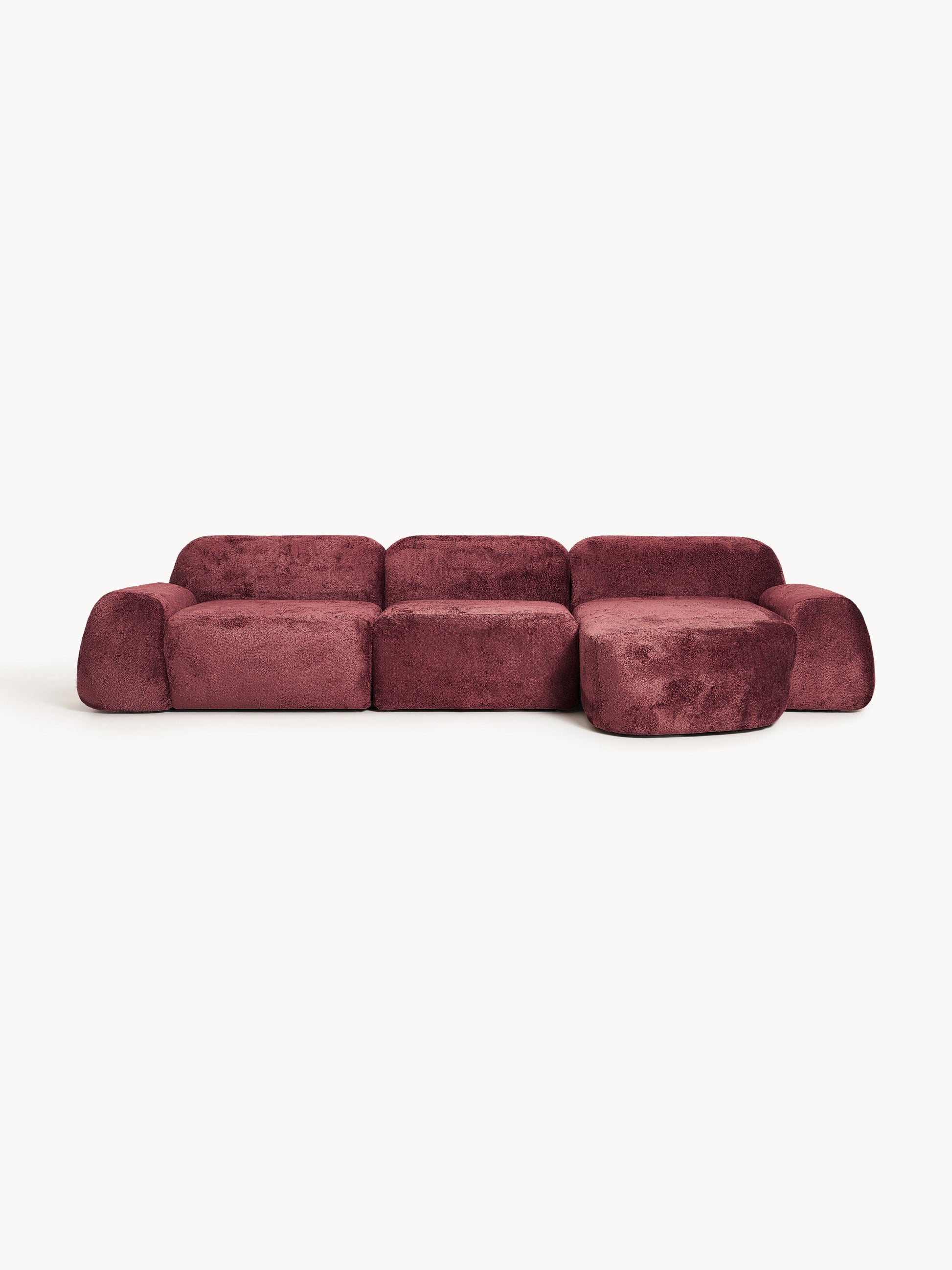 Wolke Teddy Bouclé Modular Corner Sofa (4-Seater)