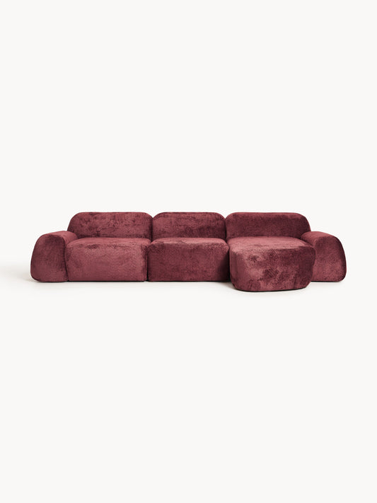 Wolke Teddy Bouclé Modular Corner Sofa (4-Seater)