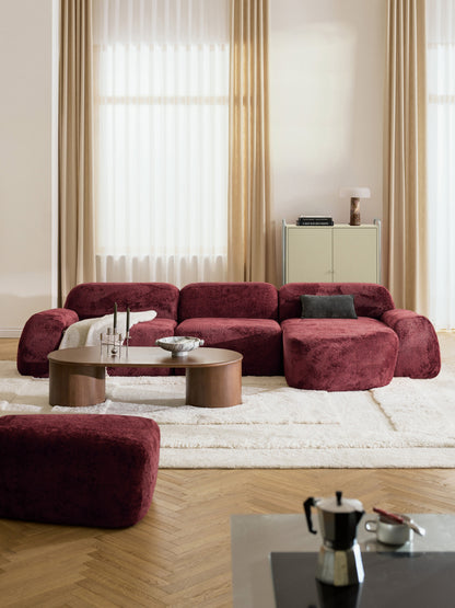 Wolke Teddy Bouclé Modular Corner Sofa (4-Seater)
