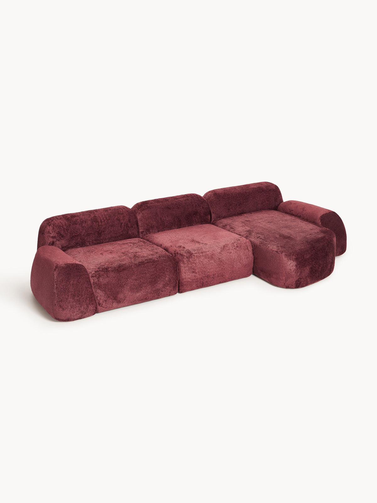 Wolke Teddy Bouclé Modular Corner Sofa (4-Seater)