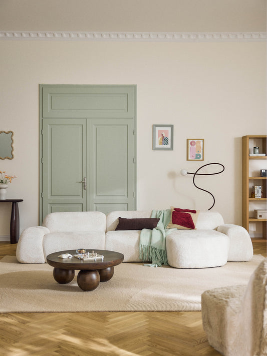Wolke Teddy Bouclé Modular Corner Sofa (4-Seater)