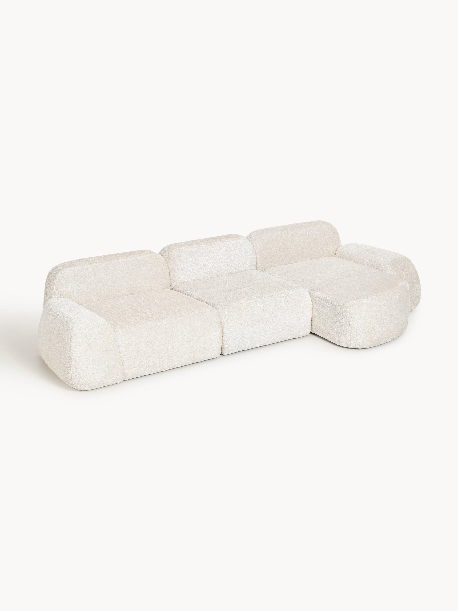Wolke Teddy Bouclé Modular Corner Sofa (4-Seater)