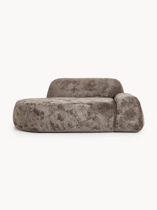 Wolke Teddy Bouclé Sofa with Chaise Longue (2-Seater)