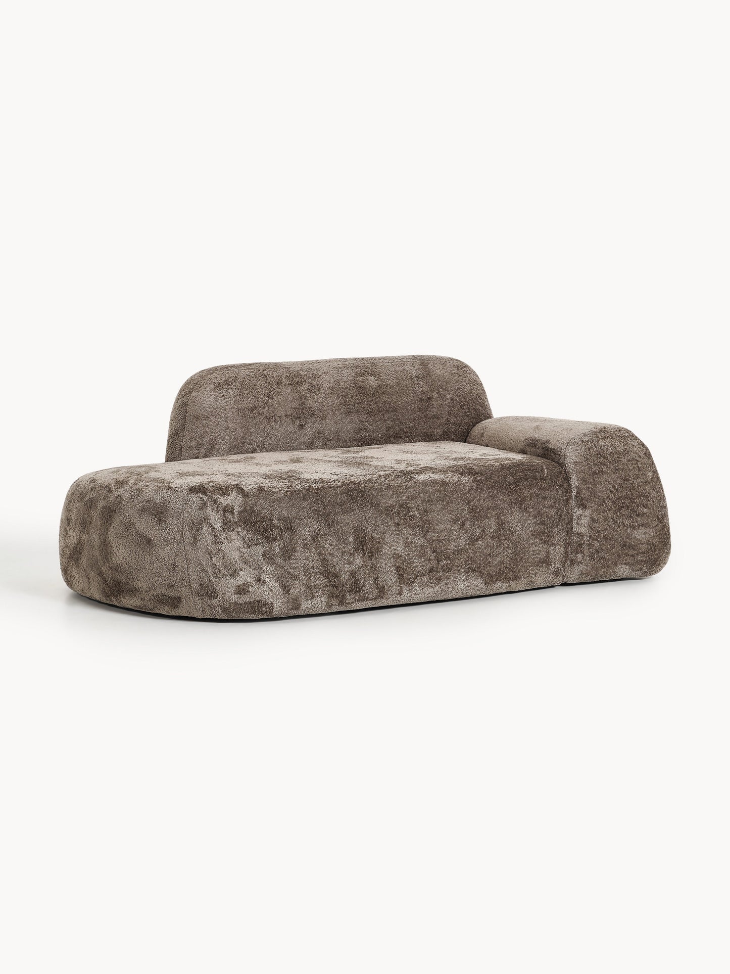 Wolke Teddy Bouclé Sofa with Chaise Longue (2-Seater)