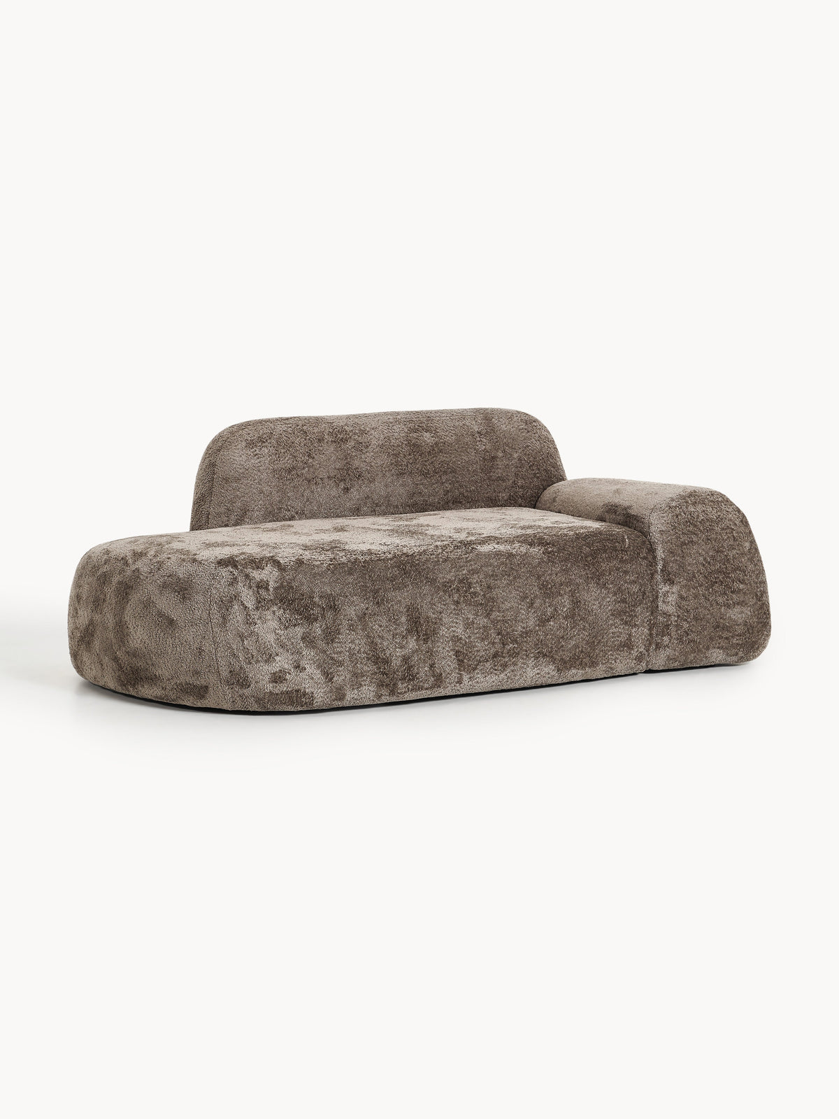 Wolke Teddy Bouclé Sofa with Chaise Longue (2-Seater)