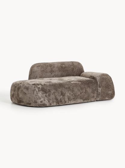 Wolke Teddy Bouclé Sofa with Chaise Longue (2-Seater)